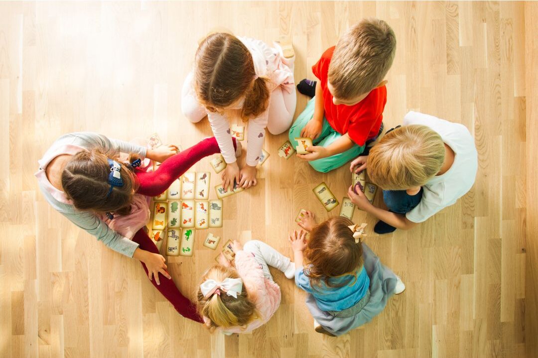 children playing together, children building strong friendships