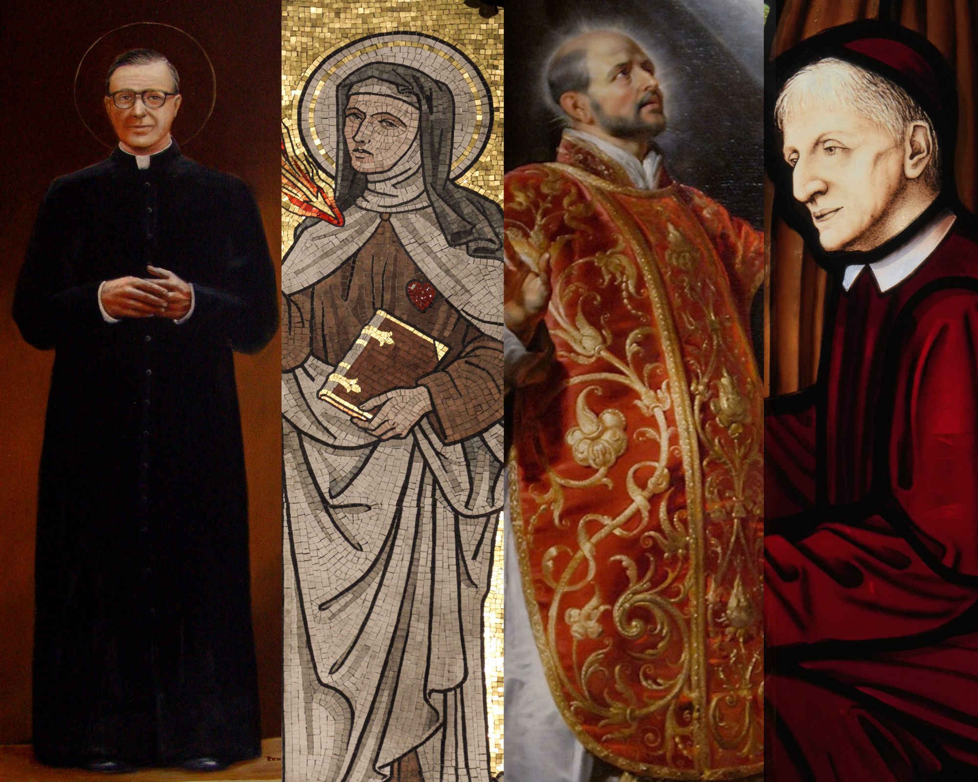 St. Josemaria, St. Teresa of Avila, St. Ignatious of Loyola, St. John Henry Newman